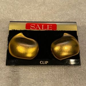 Big and bold gold stud earrings